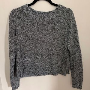 hm divided salt and pepper sweater
